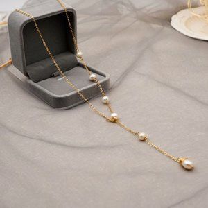 Natural Pearl Necklace adjustable